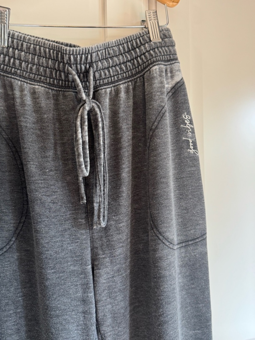 💣 Free People, Good Vibes Lounge, Wide Leg Burnout Flare, Comfy Pant. XS - Picture 6 of 12